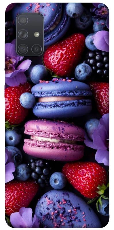 Чехол itsPrint Fruit macaroon для Samsung Galaxy A71, еда, купить оптом с доставкой