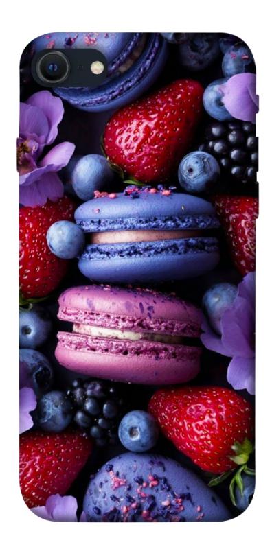 Чехол itsPrint Fruit macaroon для Apple iPhone SE (2020), еда, купить оптом с доставкой