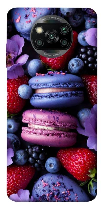 Чехол itsPrint Fruit macaroon для Xiaomi Poco X3 NFC / Poco X3 Pro, еда, купить оптом с доставкой