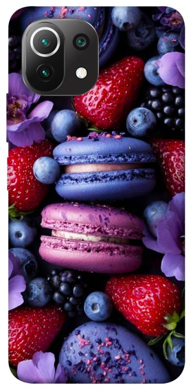 Чехол itsPrint Fruit macaroon для Xiaomi Mi 11 Lite, еда, купить оптом с доставкой