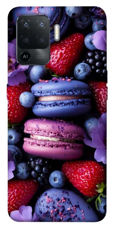 Чехол itsPrint Fruit macaroon для Oppo Reno 5 Lite, еда, купить оптом с доставкой