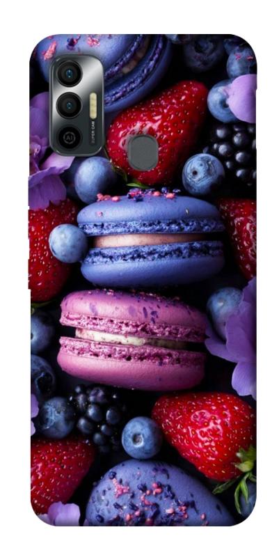 Чехол itsPrint Fruit macaroon для TECNO Spark 7, еда, купить оптом с доставкой