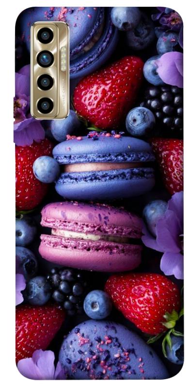 Чехол itsPrint Fruit macaroon для TECNO Camon 17P, еда, купить оптом с доставкой