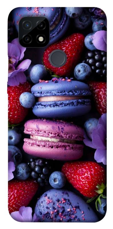 Чехол itsPrint Fruit macaroon для Realme C21, еда, купить оптом с доставкой