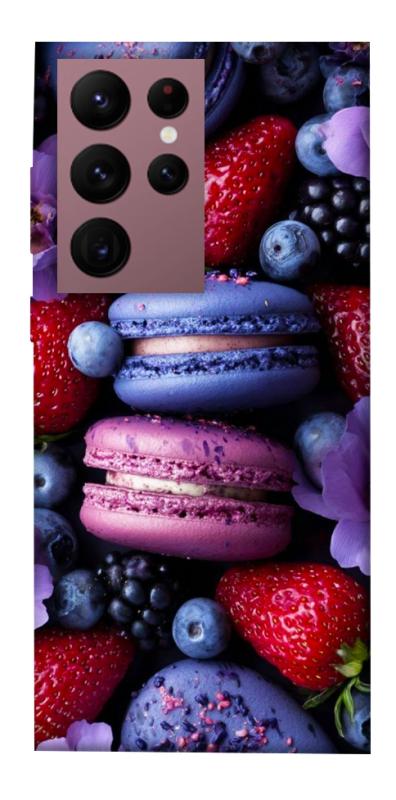 Чехол itsPrint Fruit macaroon для Samsung Galaxy S22 Ultra, еда, купить оптом с доставкой