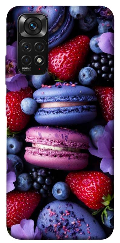 Чехол itsPrint Fruit macaroon для Xiaomi Redmi Note 11 (Global) / Note 11S, еда, купить оптом с доставкой