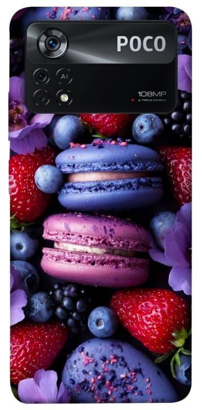 Чехол itsPrint Fruit macaroon для Xiaomi Poco X4 Pro 5G, еда, купить оптом с доставкой