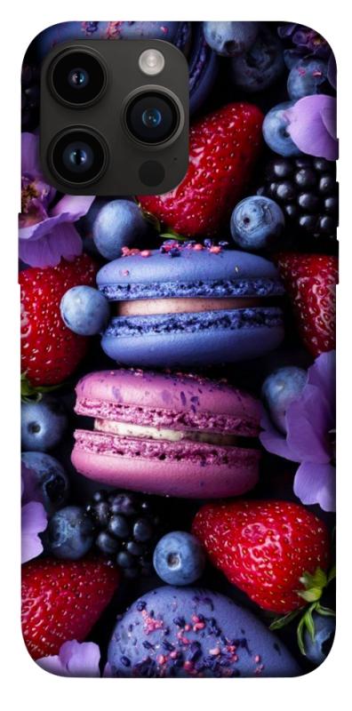 Чехол itsPrint Fruit macaroon для Apple iPhone 14 Pro Max (6.7"), еда, купить оптом с доставкой