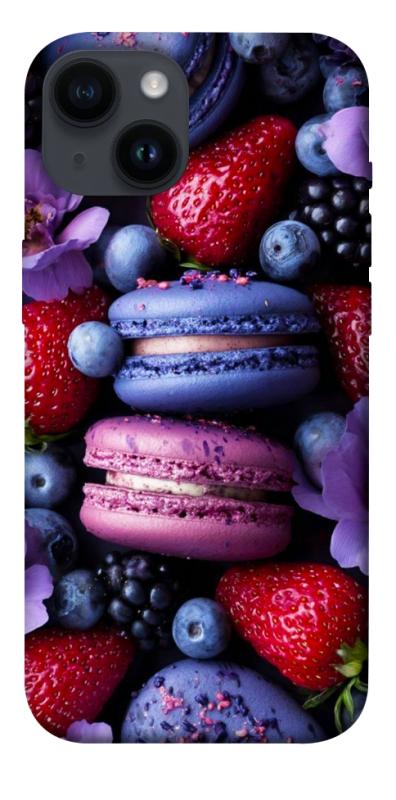 Чехол itsPrint Fruit macaroon для Apple iPhone 14 (6.1"), еда, купить оптом с доставкой