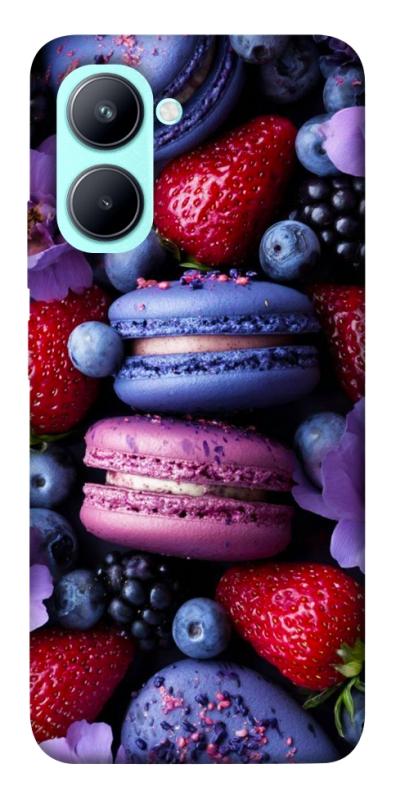 Чехол itsPrint Fruit macaroon для Realme C33, еда, купить оптом с доставкой