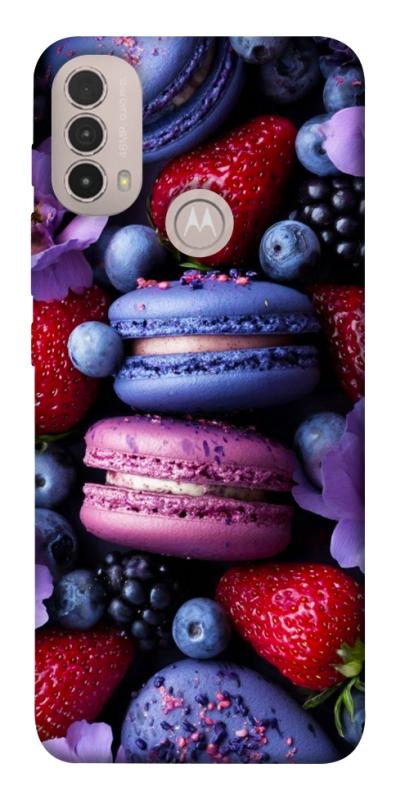 Чехол itsPrint Fruit macaroon для Motorola Moto E40, еда, купить оптом с доставкой