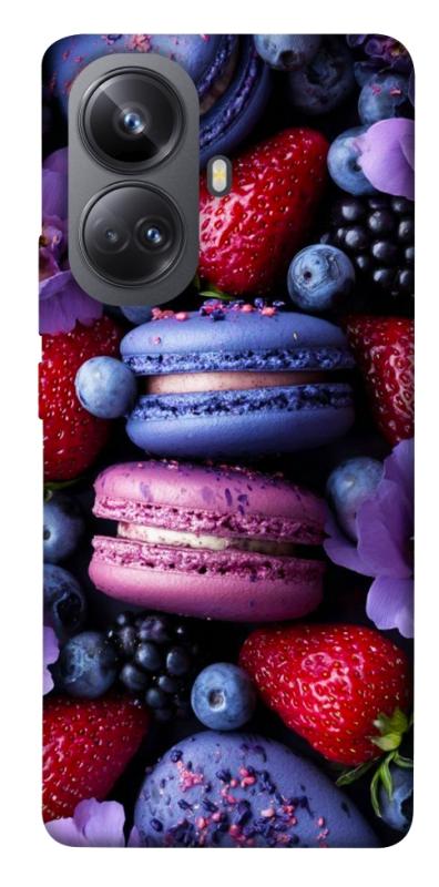 Чехол itsPrint Fruit macaroon для Realme 10 Pro+, еда, купить оптом с доставкой