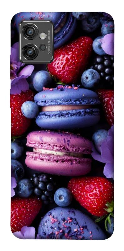 Чехол itsPrint Fruit macaroon для Motorola Moto G32, еда, купить оптом с доставкой