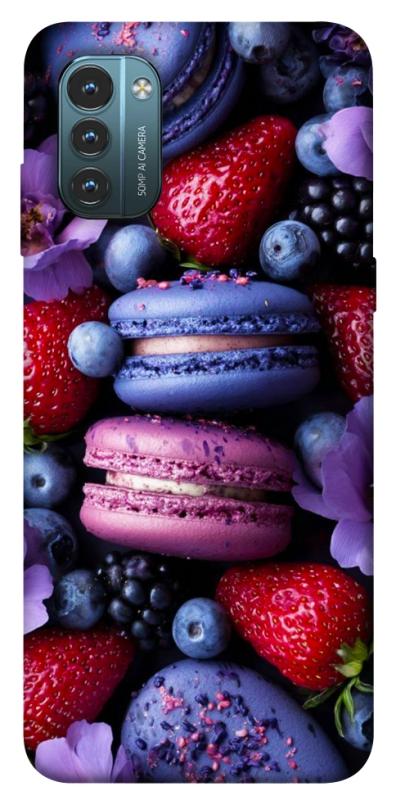 Чехол itsPrint Fruit macaroon для Nokia G21, еда, купить оптом с доставкой