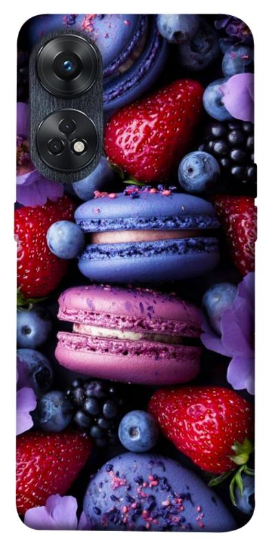 Чехол itsPrint Fruit macaroon для Oppo Reno 8 T 4G, еда, купить оптом с доставкой