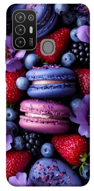 Чехол itsPrint Fruit macaroon для ZTE Blade A52, еда, купить оптом с доставкой