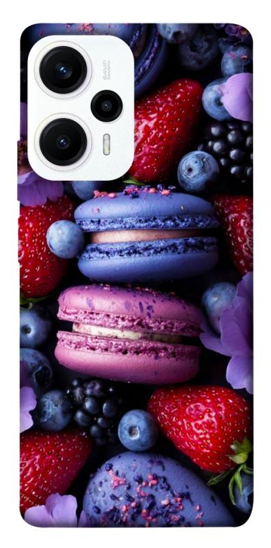 Чехол itsPrint Fruit macaroon для Xiaomi Poco F5 / Note 12 Turbo, еда, купить оптом с доставкой
