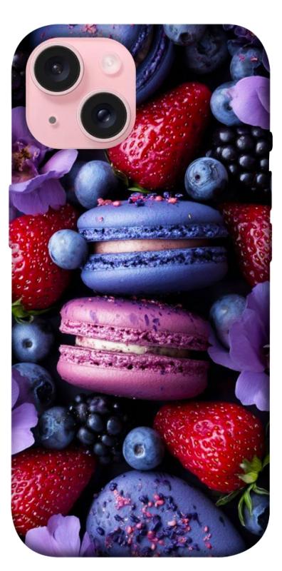 Чехол itsPrint Fruit macaroon для Apple iPhone 15 (6.1"), еда, купить оптом с доставкой