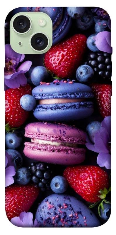 Чехол itsPrint Fruit macaroon для Apple iPhone 15 Plus (6.7"), еда, купить оптом с доставкой