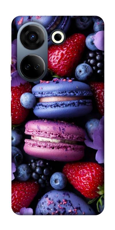 Чехол itsPrint Fruit macaroon для TECNO Camon 20 Pro (CK7n), еда, купить оптом с доставкой
