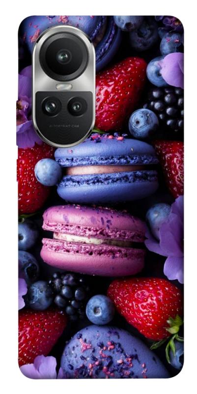 Чехол itsPrint Fruit macaroon для Oppo Reno 10, еда, купить оптом с доставкой
