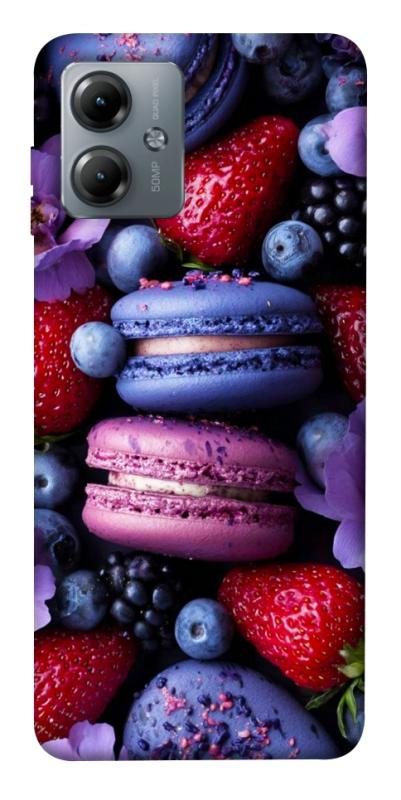 Чехол itsPrint Fruit macaroon для Motorola Moto G14, еда, купить оптом с доставкой
