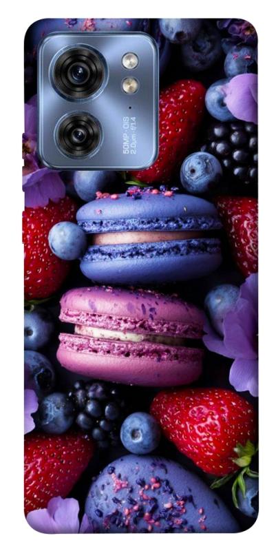 Чехол itsPrint Fruit macaroon для Motorola Edge 40, еда, купить оптом с доставкой