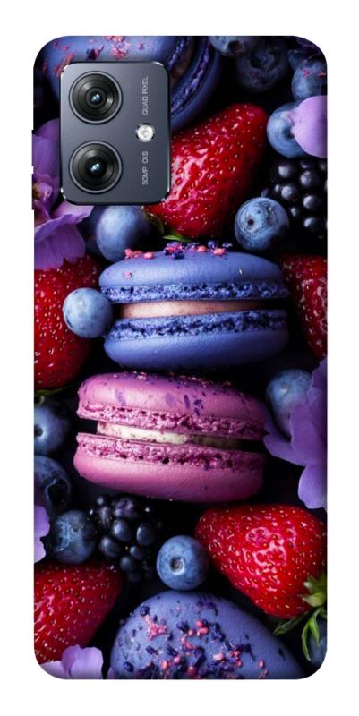 Чехол itsPrint Fruit macaroon для Motorola Moto G54, еда, купить оптом с доставкой