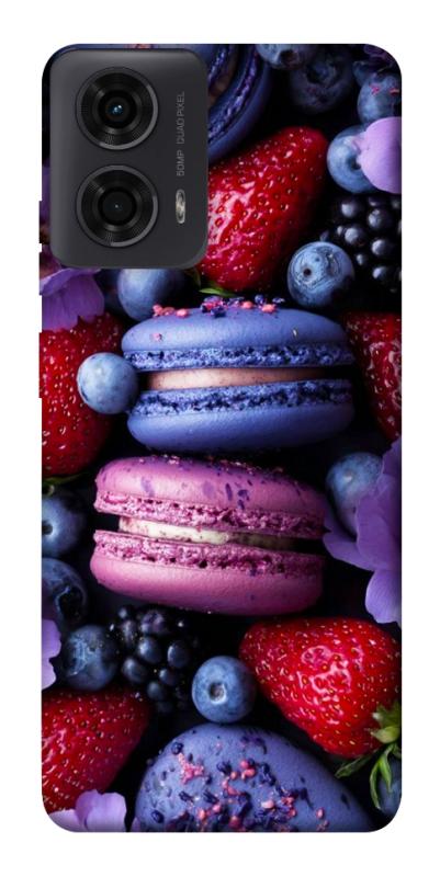 Чехол itsPrint Fruit macaroon для Motorola Moto G24, еда, купить оптом с доставкой