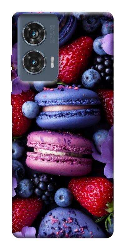 Чохол itsPrint Fruit macaroon для Motorola Edge 50 Fusion, їжа, купити оптом з доставкою