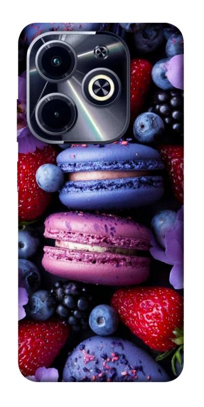 Чехол itsPrint Fruit macaroon для Infinix Hot 40i, еда, купить оптом с доставкой