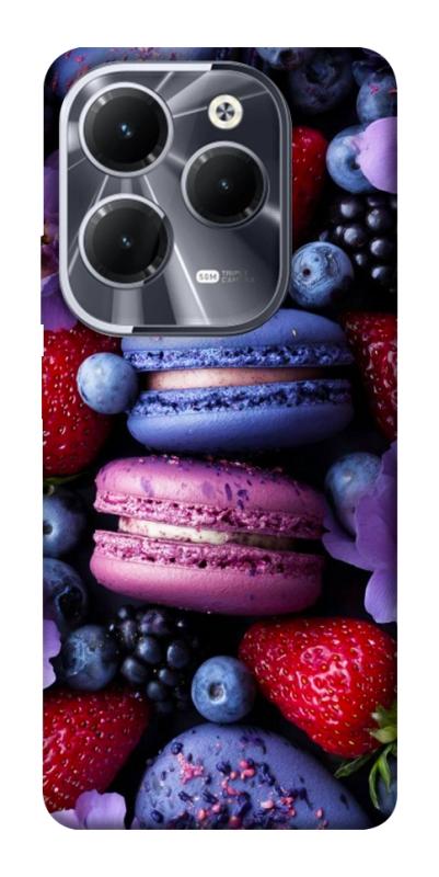 Чехол itsPrint Fruit macaroon для Infinix Hot 40, еда, купить оптом с доставкой