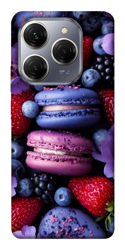 Чехол itsPrint Fruit macaroon для TECNO Spark 20 Pro, еда, купить оптом с доставкой