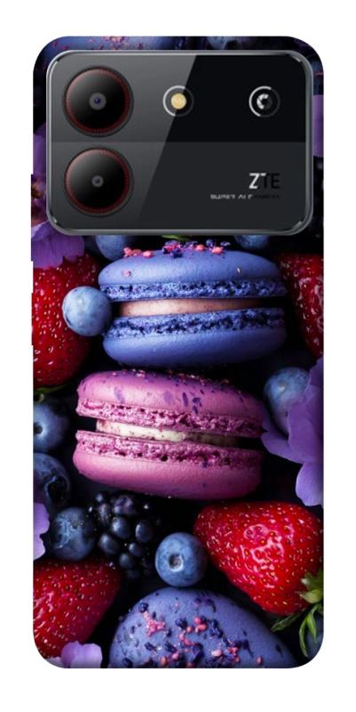 Чехол itsPrint Fruit macaroon для ZTE Blade A54 4G, еда, купить оптом с доставкой