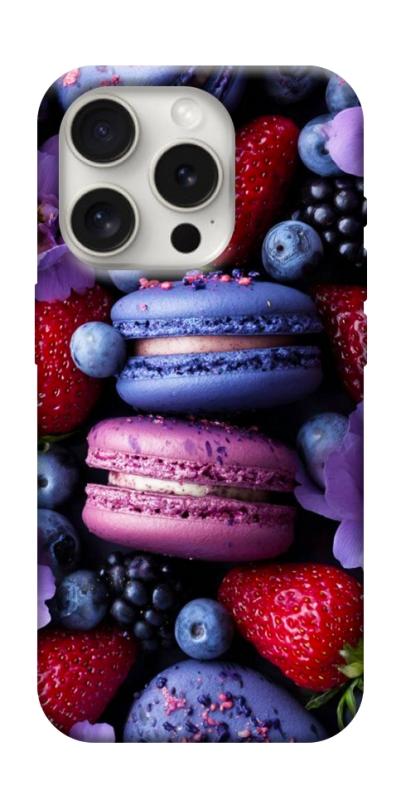 Чехол itsPrint Fruit macaroon для Apple iPhone 16 Pro Max (6.9"), еда, купить оптом с доставкой