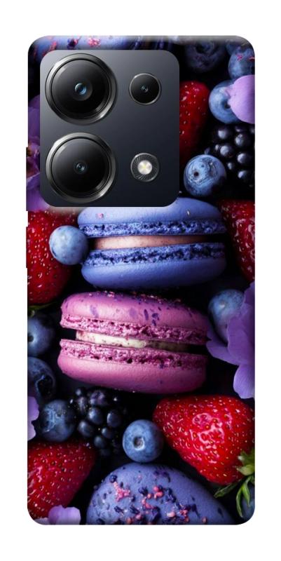 Чехол itsPrint Fruit macaroon для Xiaomi Redmi 13 4G / Poco M6 4G, еда, купить оптом с доставкой