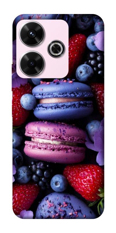 Чехол itsPrint Fruit macaroon для Xiaomi Redmi 13 4G / Poco M6 4G, еда, купить оптом с доставкой