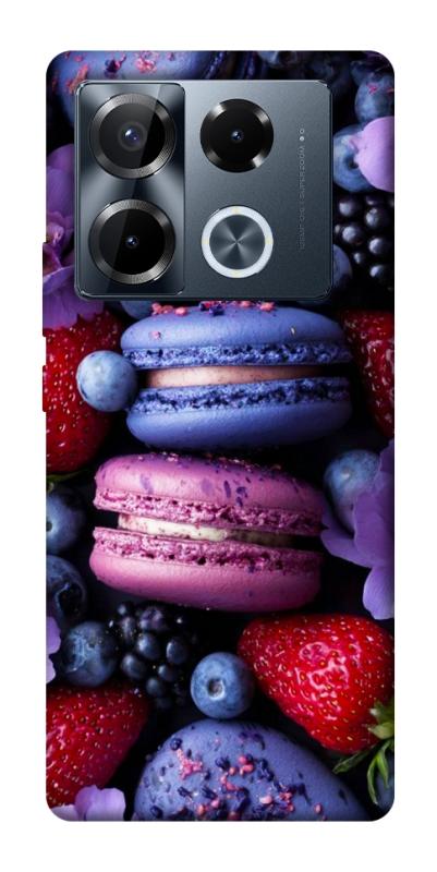 Чехол itsPrint Fruit macaroon для Infinix Note 40 Pro 4G, еда, купить оптом с доставкой