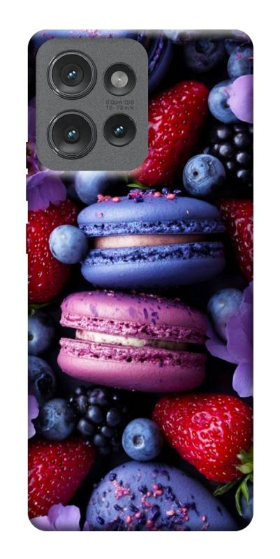 Чехол itsPrint Fruit macaroon для Motorola Edge 50, еда, купить оптом с доставкой