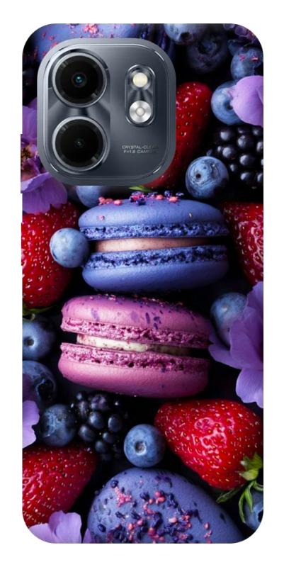 Чехол itsPrint Fruit macaroon для Infinix Smart 9 4G / Hot 50i, еда, купить оптом с доставкой