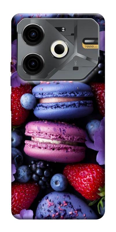 Чехол itsPrint Fruit macaroon для TECNO Pova 6 Neo (LI6), еда, купить оптом с доставкой