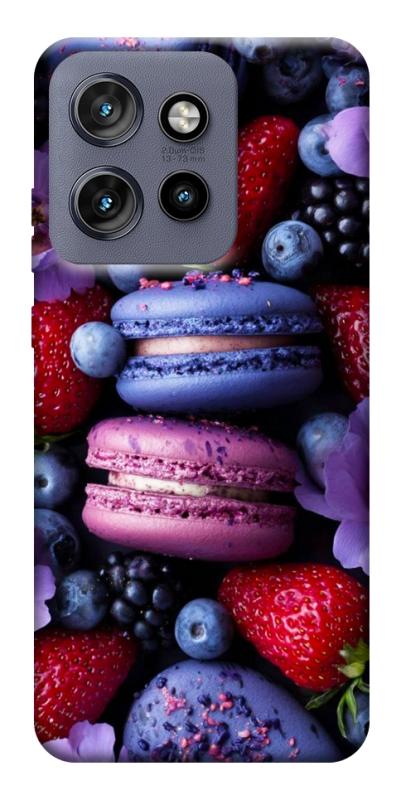 Чехол itsPrint Fruit macaroon для Motorola Edge 50 Neo, еда, купить оптом с доставкой