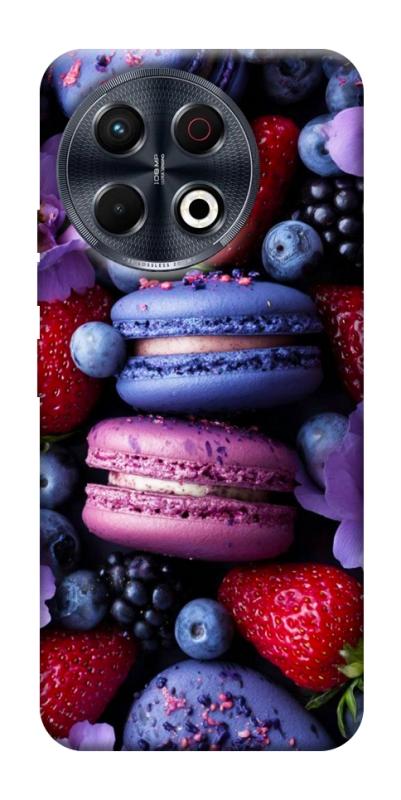 Чехол itsPrint Fruit macaroon для TECNO Spark 30 Pro (KL7), еда, купить оптом с доставкой