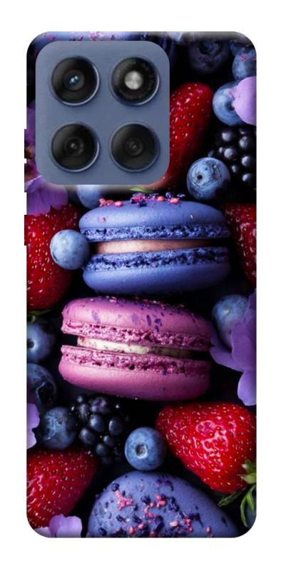 Чехол itsPrint Fruit macaroon для Motorola Edge 60 Fusion, еда, купить оптом с доставкой