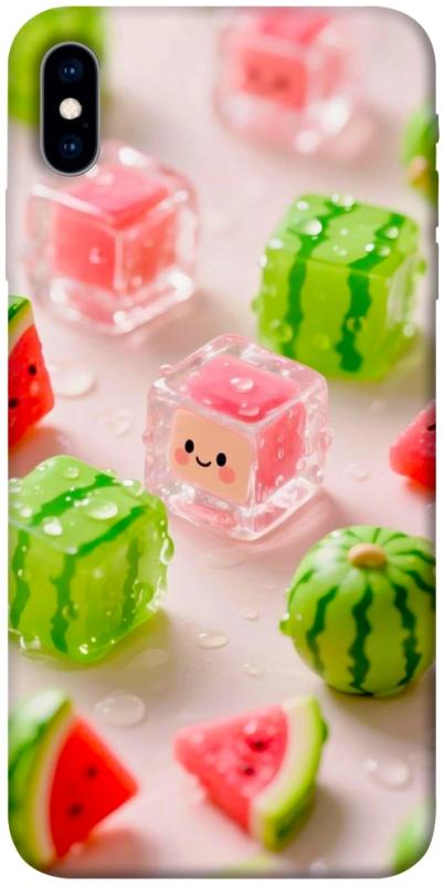 Чехол itsPrint Happy watermelon для Apple iPhone X (5.8"), еда, купить оптом с доставкой