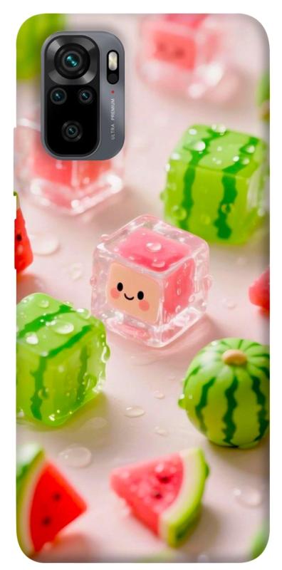 Чехол itsPrint Happy watermelon для Xiaomi Redmi Note 10 / Note 10s, еда, купить оптом с доставкой