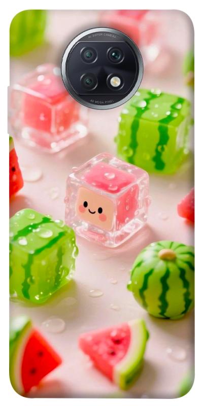 Чехол itsPrint Happy watermelon для Xiaomi Redmi Note 9 5G / Note 9T, еда, купить оптом с доставкой
