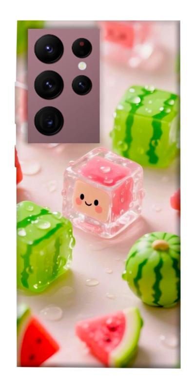 Чехол itsPrint Happy watermelon для Samsung Galaxy S22 Ultra, еда, купить оптом с доставкой