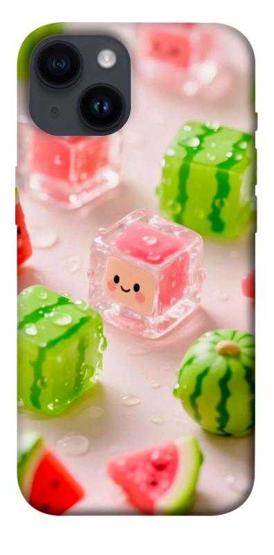 Чехол itsPrint Happy watermelon для Apple iPhone 14 (6.1"), еда, купить оптом с доставкой