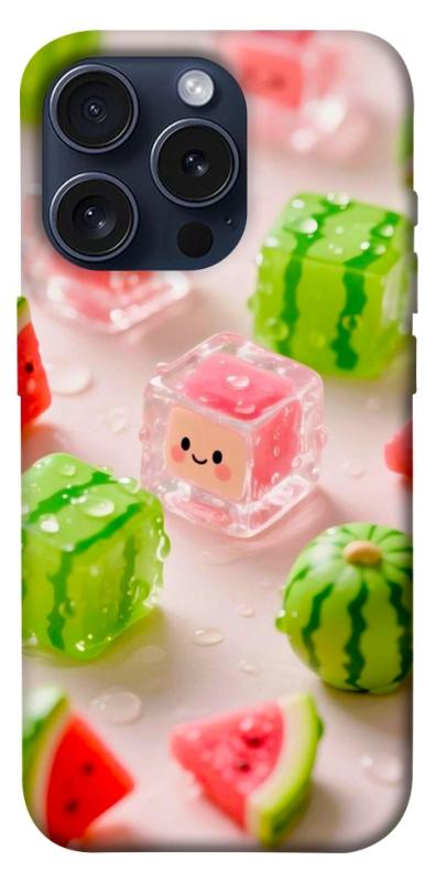 Чехол itsPrint Happy watermelon для Apple iPhone 15 Pro (6.1"), еда, купить оптом с доставкой